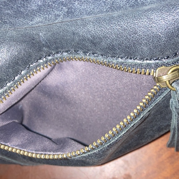 The Sak Womens Indio Hobo Hand/Shoulder Bag Black Leather Braded Handle - Picture 6 of 14